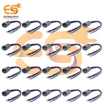 16mm 5 Pin Metal Push Button Switch Wire Socket Connector Pack of 50